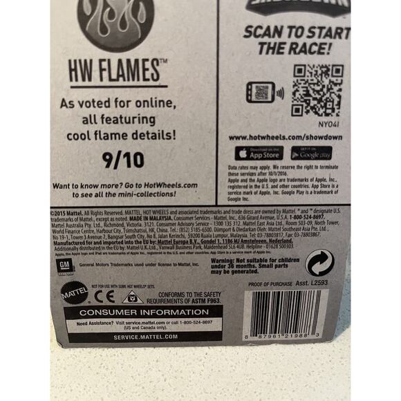 2016 Hot Wheels HW Flames 1965 Pontiac GTO - White FACTORY SEAL EDITION - Picture 5 of 5